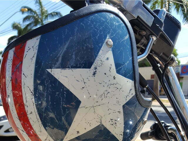 1980 captain america motorcycle helmet DOT Daytona Retro Full Face Motorcycle Helmet: Vintage Style for Men,   Daytona Helmets