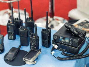 mobile radio and walkie talkie