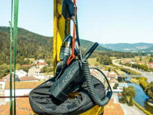 walkie tlakie in construction site
