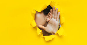 the concept of eavesdropping, espionage, gossip and tabloids