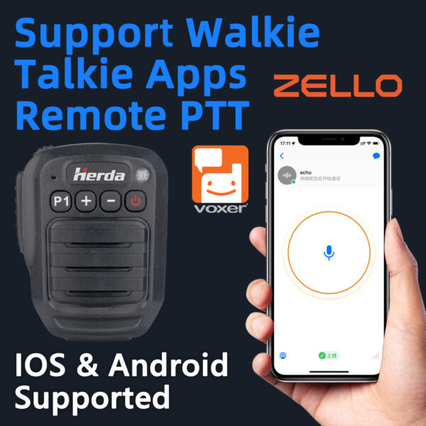 リモートスピーカーマイク（内蔵） Zello PTT)