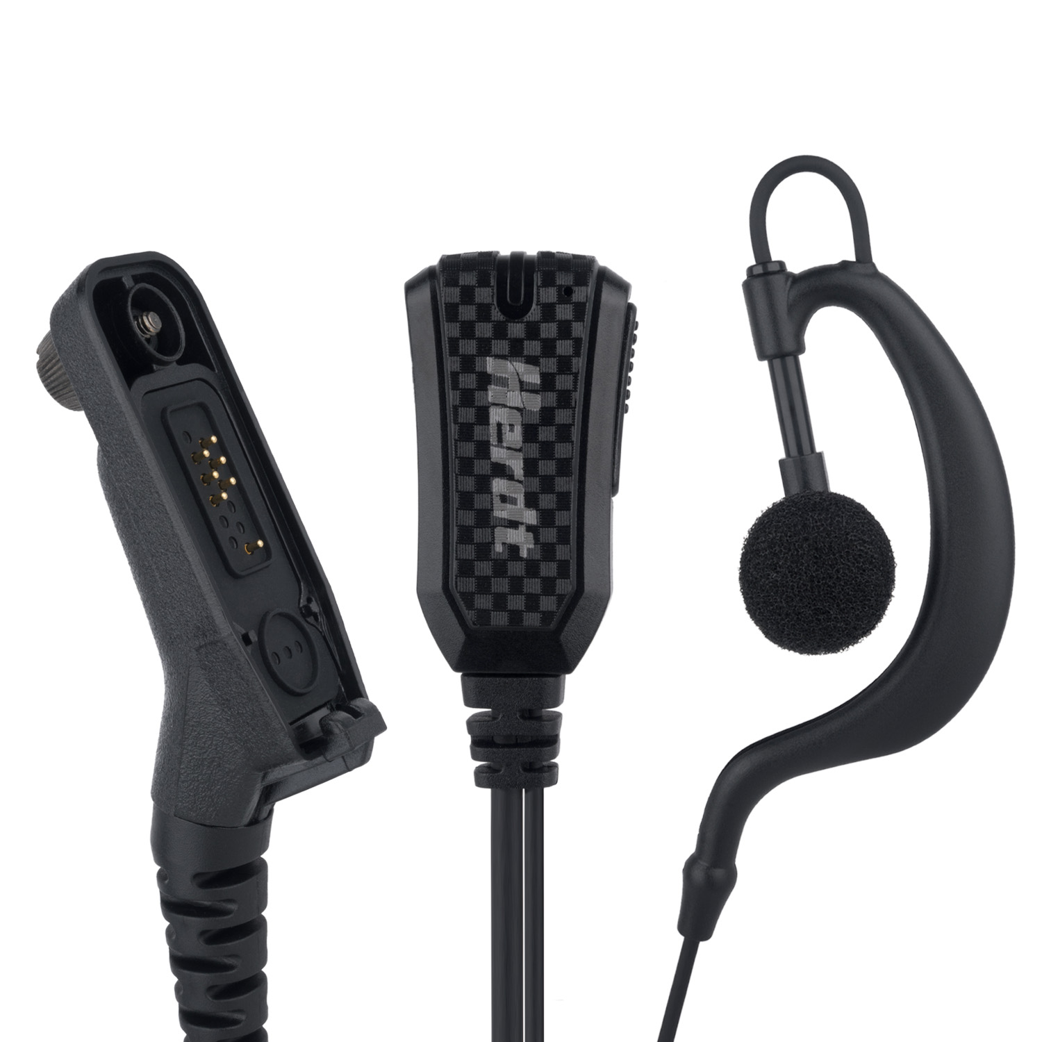 Lubang Suara Motorola Walkie Talkie dengan Mikrofon Pengurang ...