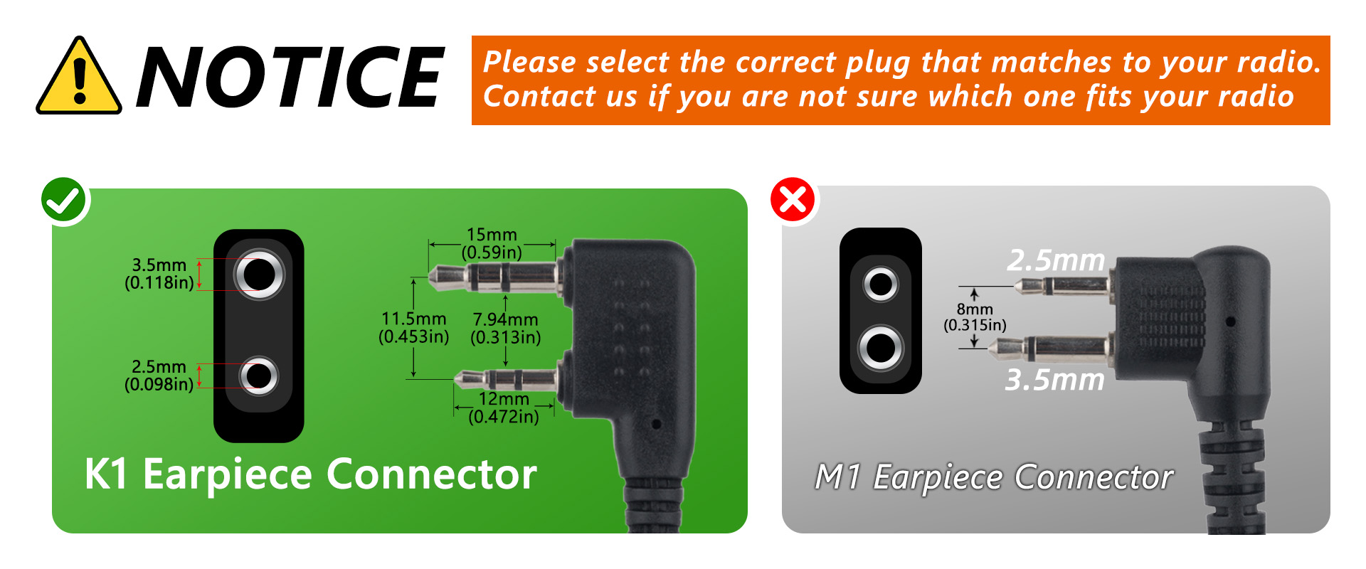 heng-K walkie talkie noise reduction earpiece product description image 4