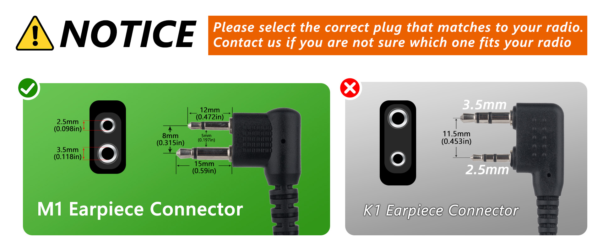 heng-m walkie talkie noise reduction earpiece product description image 4