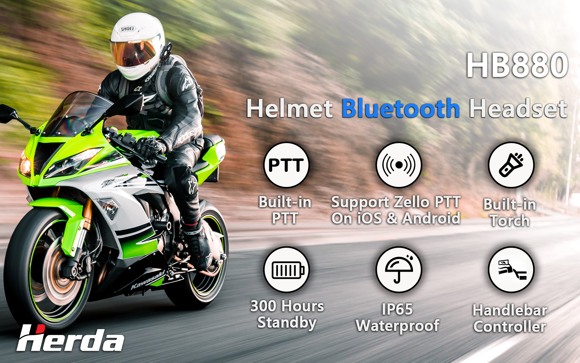 HB880-Plus helmet intercom product description 1