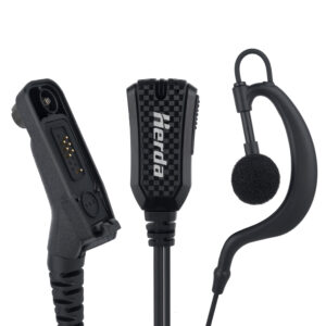 motorola walkie talkie earpiece with noise reduction microphone main image 1