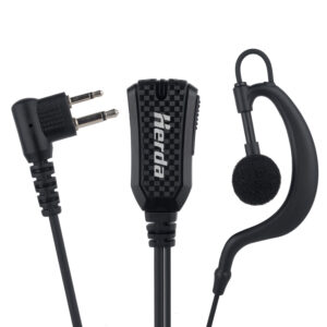 walkie talkie earpiece with noise reduction microphone main image 1