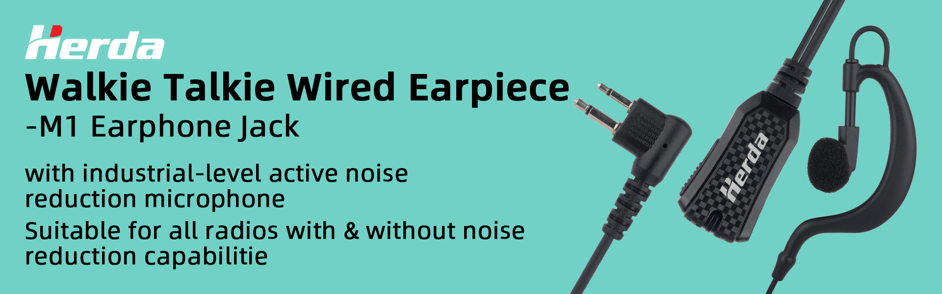 walkie talkie noise reduction earpiece product description image 1