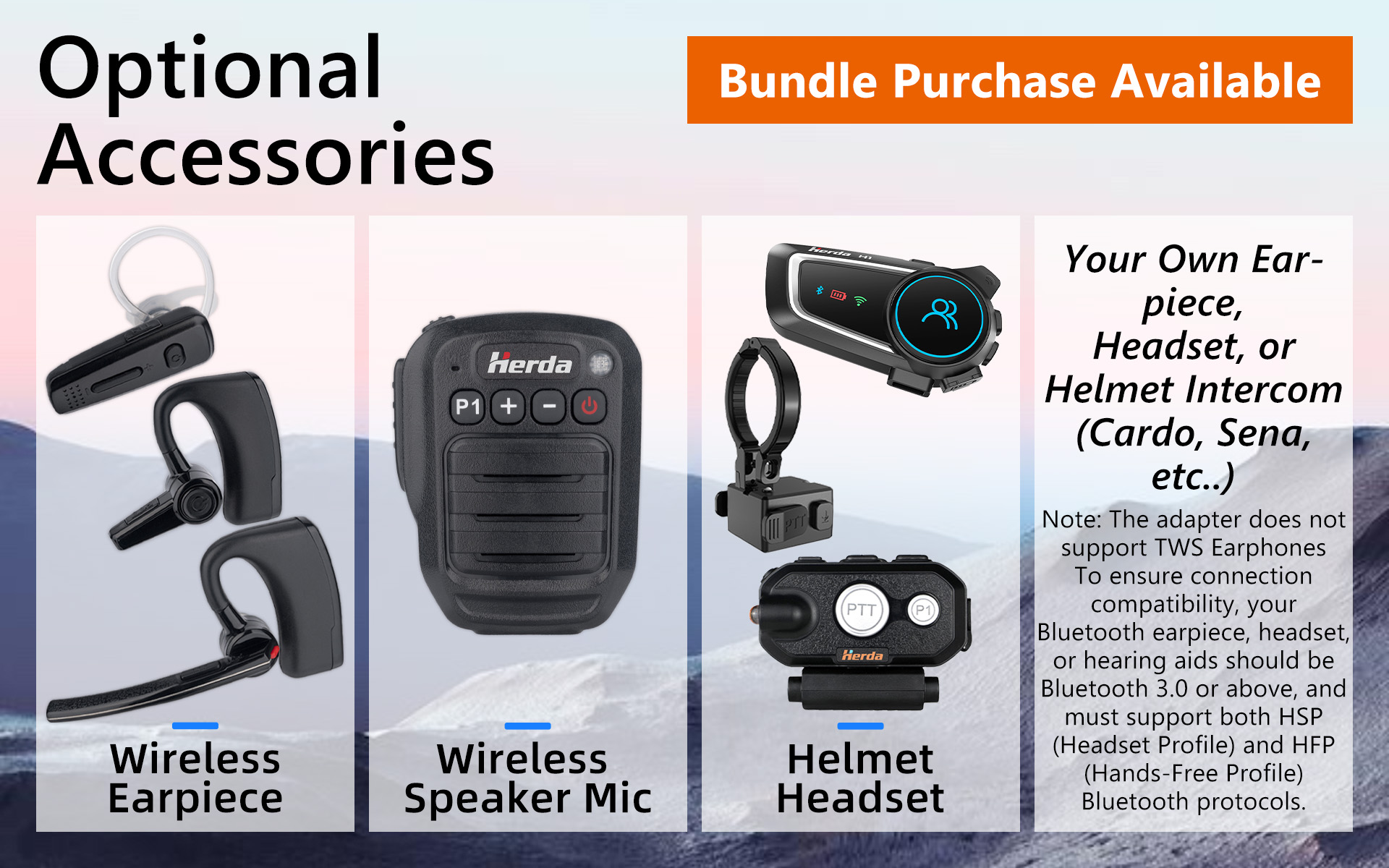 hb 6a k walkie talkie bluetooth adapter product description 2