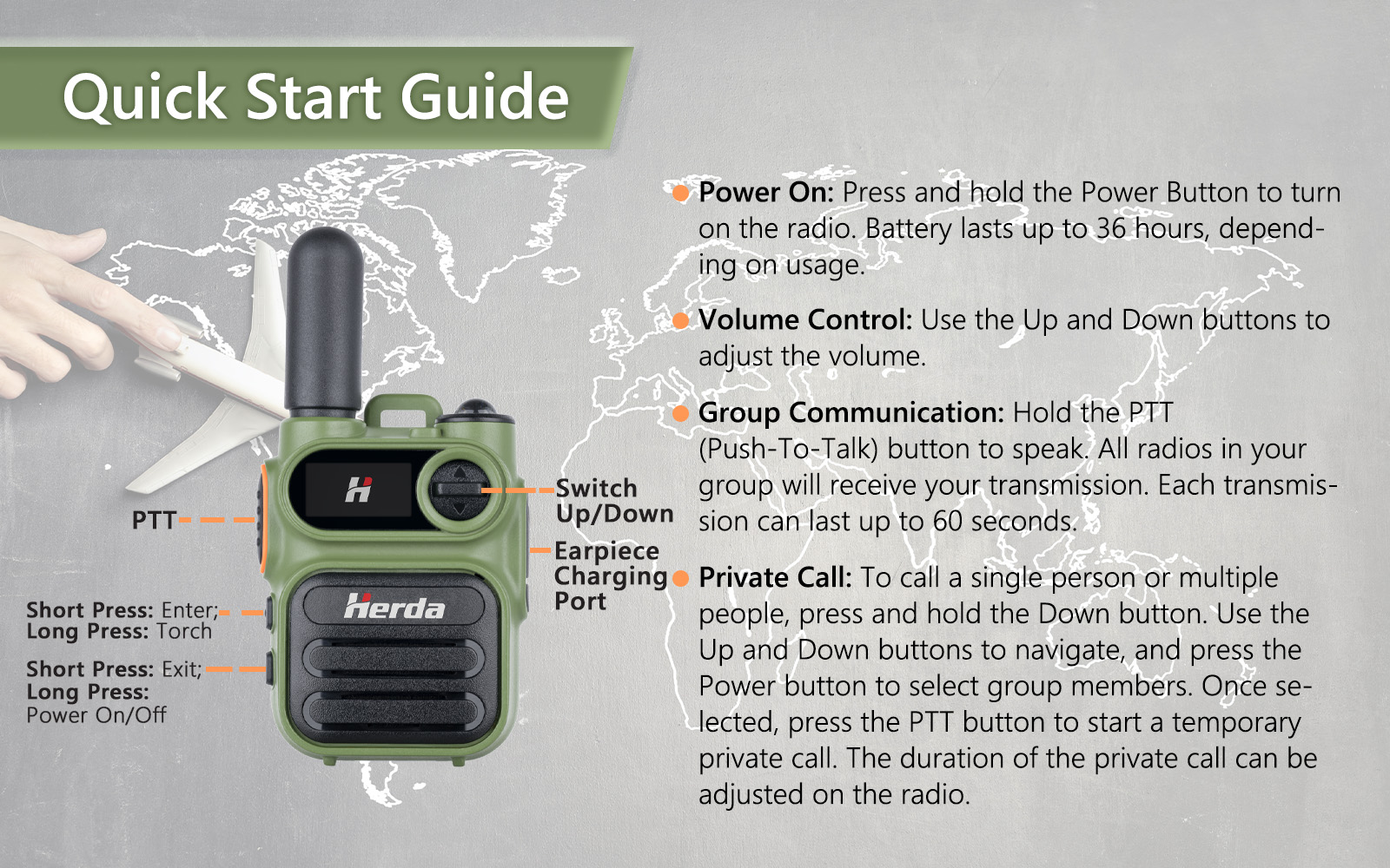 Nationwide PTT Walkie-Talkie Product Description 3