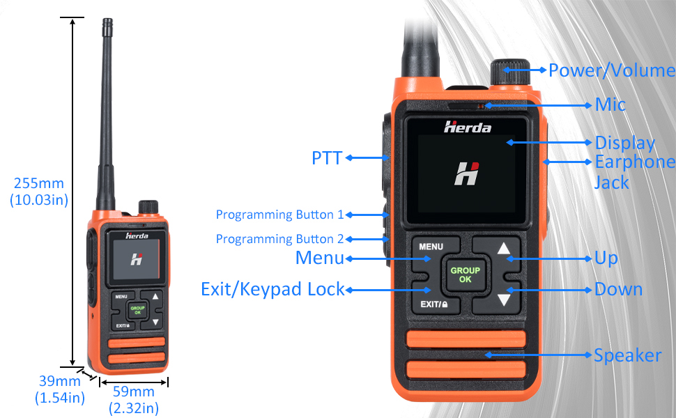 h30 waterproof walkie talkie product instructions 1