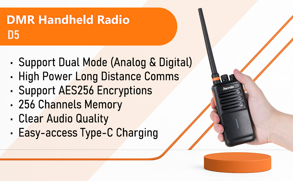 d5 dmr handheld walkie-talkie product description 1