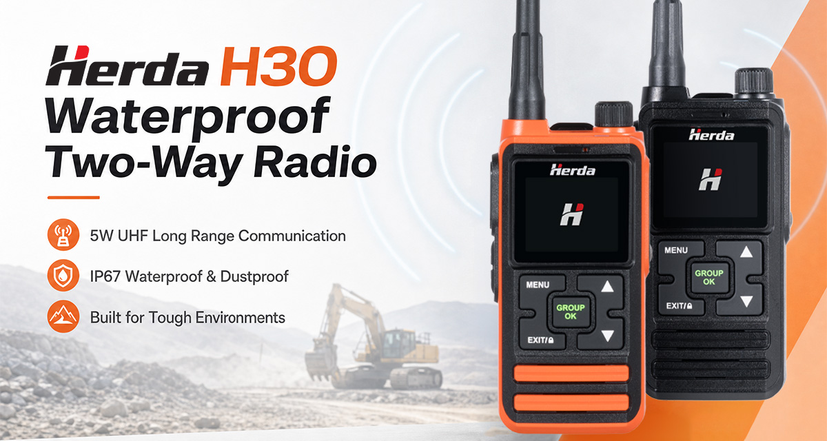 h30 waterproof walkie talkie product description image 1