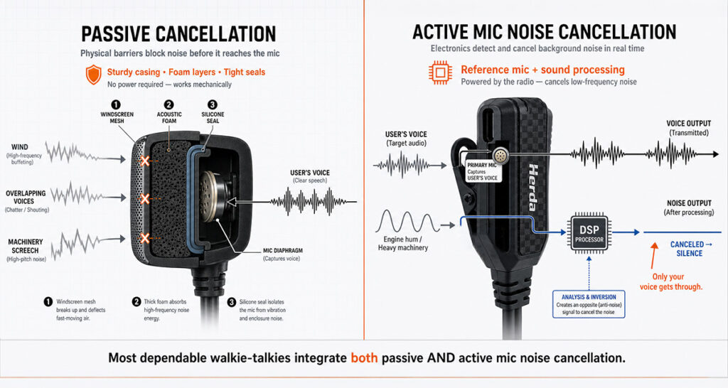 noise cancellation in walkie talkies 1